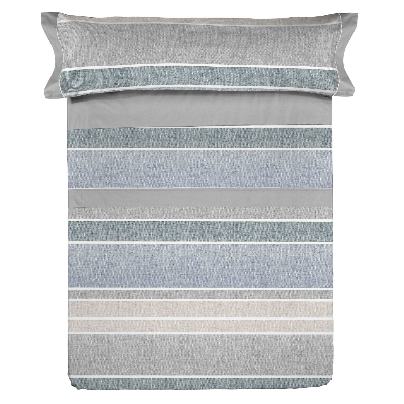 gris y azul Juego de sabanas AREA de Pierre Cardin cama 90 o 105