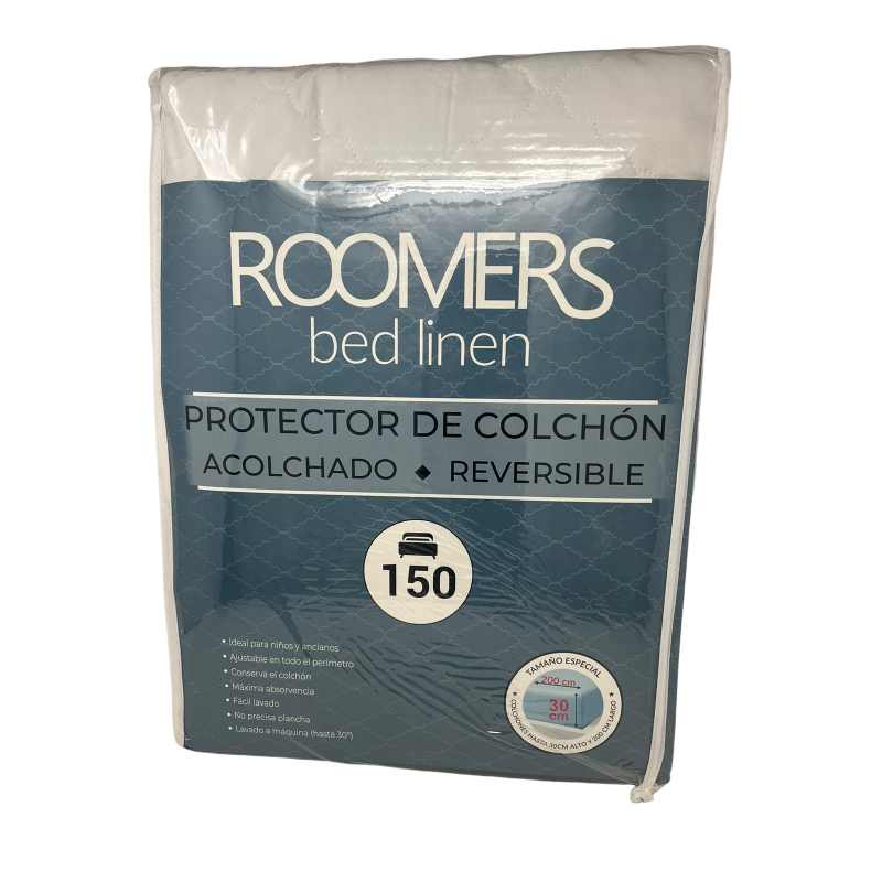 Protector de colchón rizo acolchado reversible