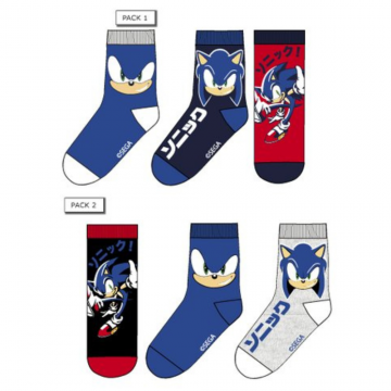 Pack 3 Pares Calcetines SONIC